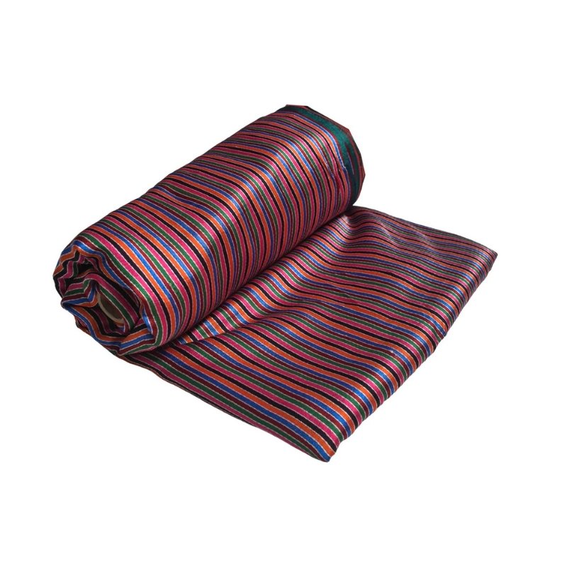 Handloom Woven Mashru Silk Handloom Fine Stripes Unstitched Kurta Fabric 36 Inch Width 2.00 Mtr Length - SKU : HM30401C - Image 3