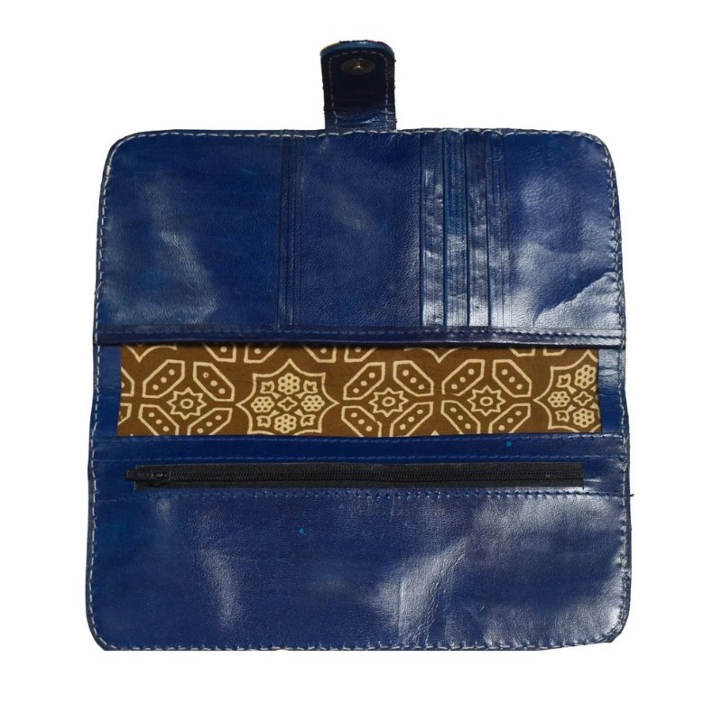 Leather Craft Pure Leather Leathercraft Hand Made Card Holder - 13 cms Length - SKU : AB22401A - Image 4