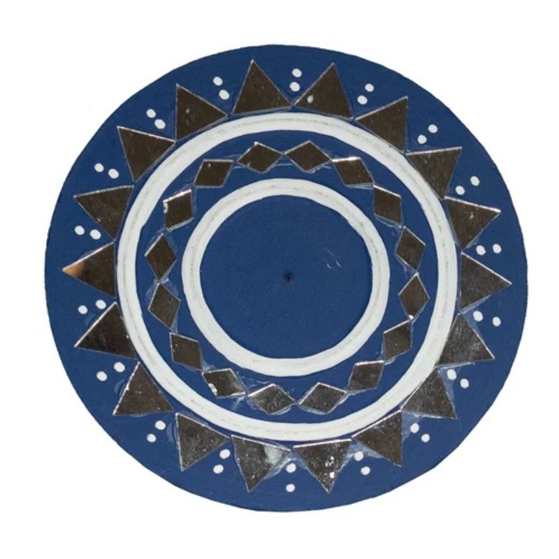Lippan Kam (Mud Mirrorwork) - Hand Crafted Ethnic Wall Decor - SKU : 0274