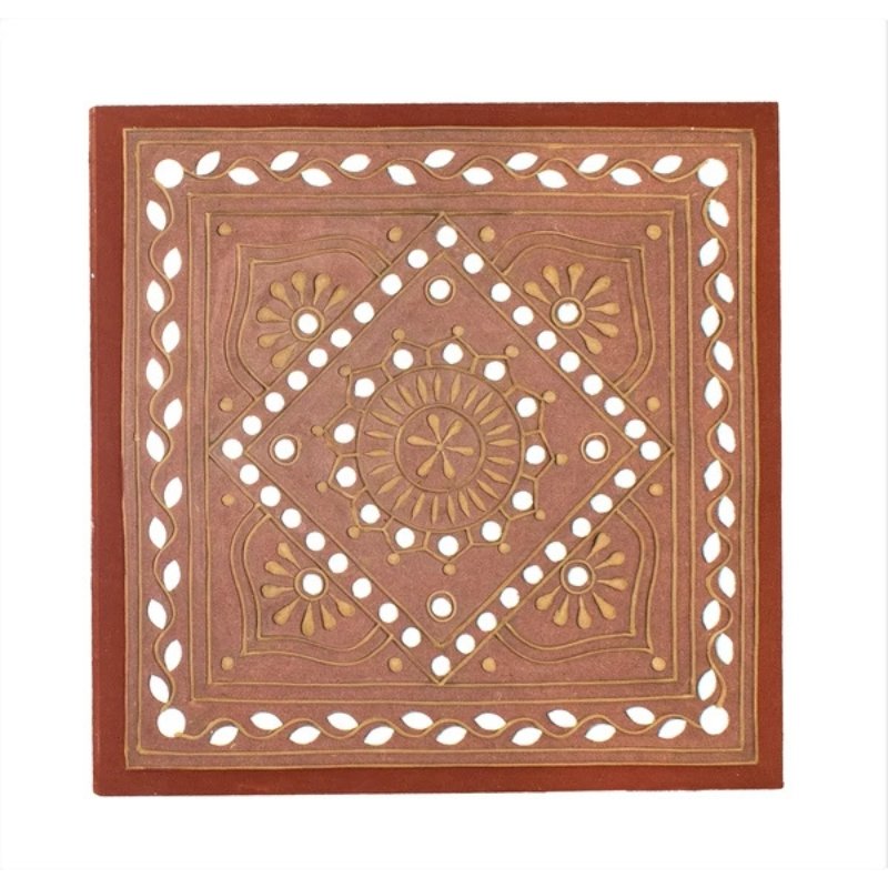 Lippan Kam (Mud Mirrorwork) - Hand Crafted Ethnic Wall Decor - SKU : 0289