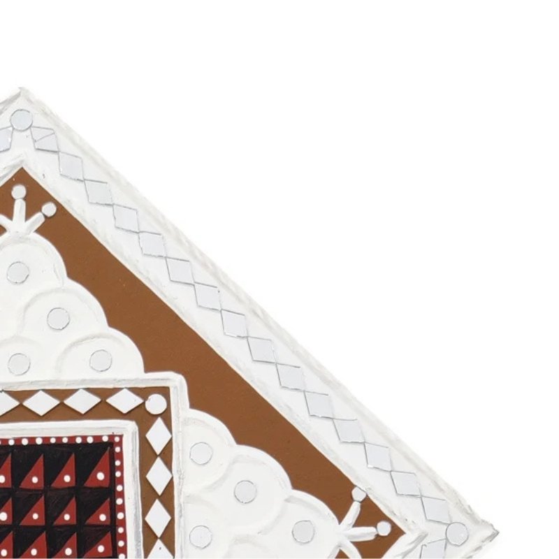 Lippan Kam (Mud Mirrorwork) - Hand Crafted Ethnic Wall Decor - SKU : 0313 - Image 3