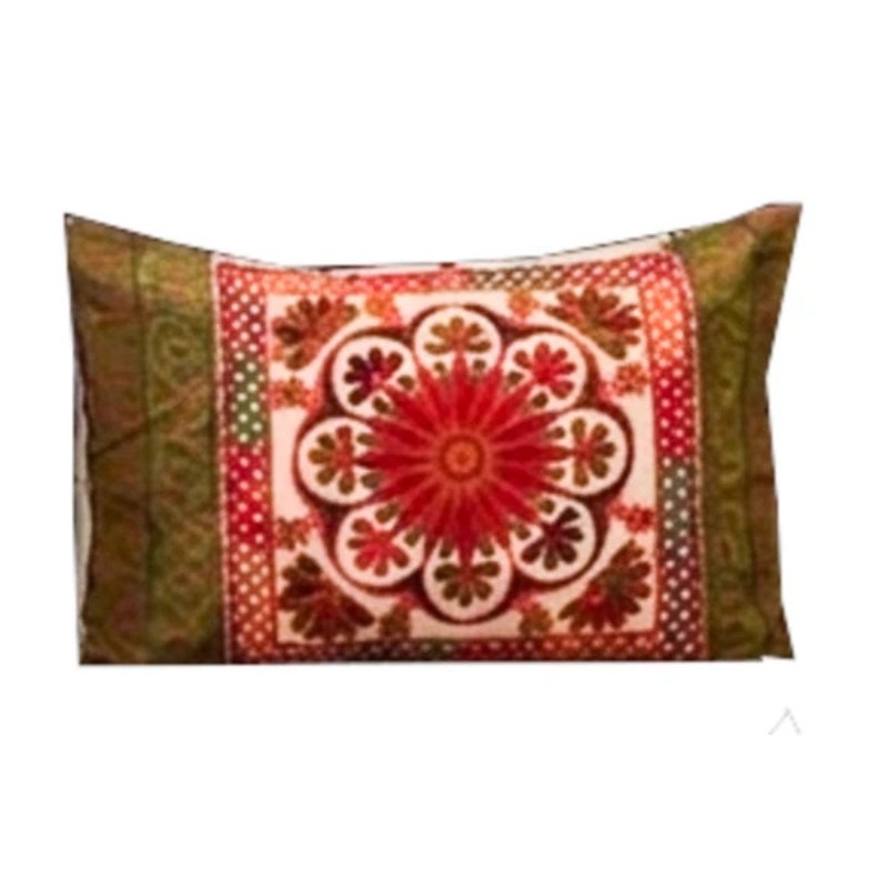 Machine Embroidery Cotton Double Bedsheet - Double - 7 Feet Length - SKU : NC09A04A - Image 3