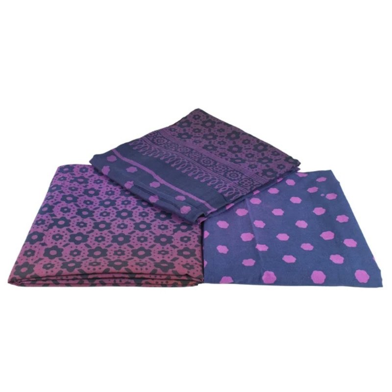 Wax Batik Cotton Ombre dyeing Hand Block Print Dress Material with 44 Inch wide Dupatta - 2.5 Mtr Length - SKU : RA04801E - Image 3