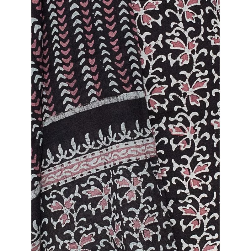 Wax Batik Cotton Three Colour Full Printed Hand Block Print Dress Material with 44 Inch wide Dupatta - 2.5 Mt Top - SKU : RA2160AP - Image 4